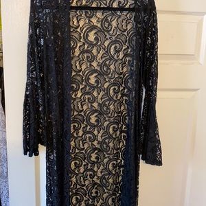 Sexy Black Lace Bathing Suit Coverup